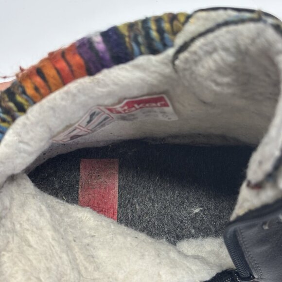 Rieker Winter Boots Womens 39 Felicitas Multicolor Leather Lace Up Round Toe - Picture 2 of 14